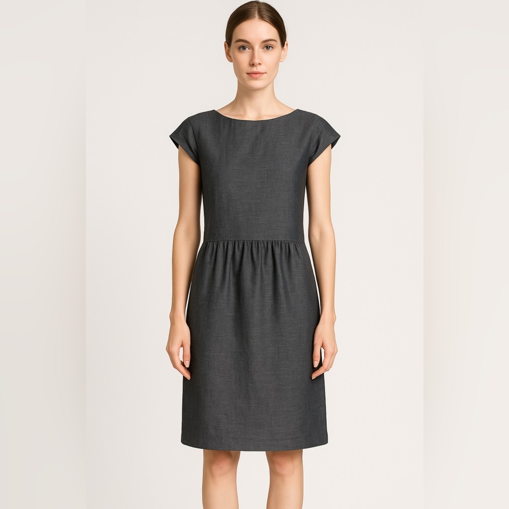 Hugo Boss Dark Gray Midi Dress